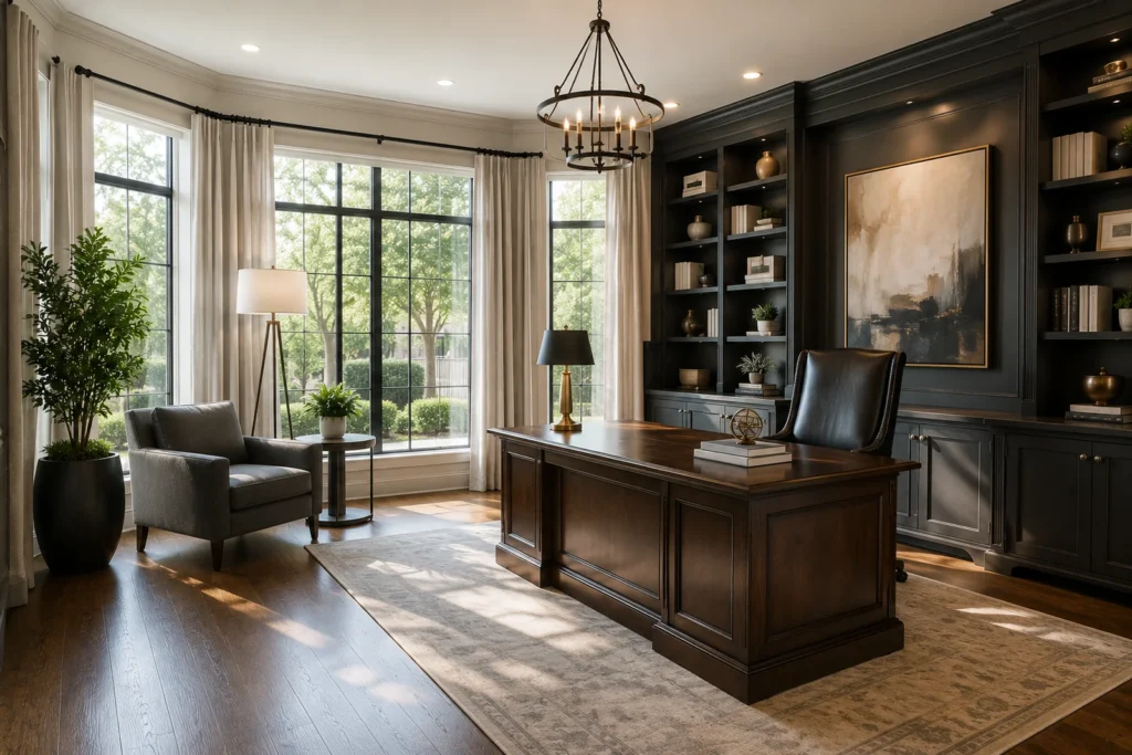 Freshly serviced executive home office in North Dallas